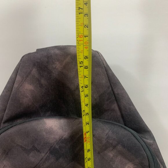 Thirty One Gray Light Pink Strokes Sling Backpack - Picture 8 of 10